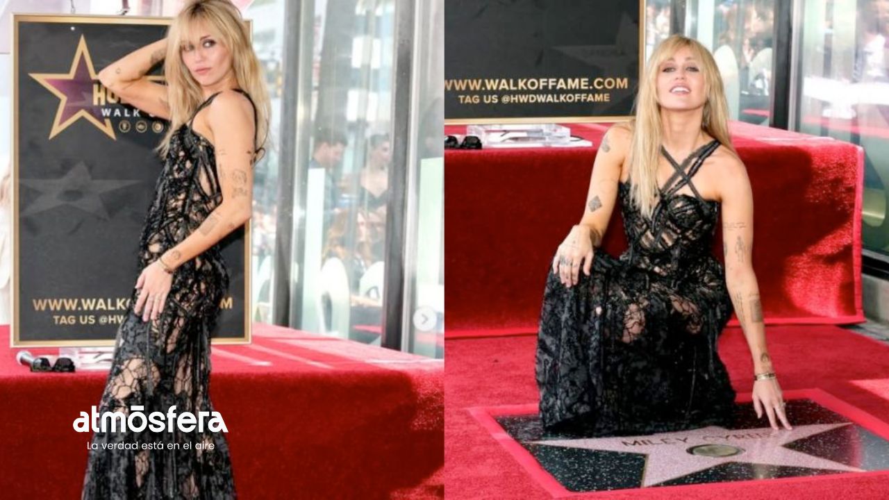 Miley Cyrus recibe su estrella en el Paseo de la Fama y celebra con conmovedor discurso