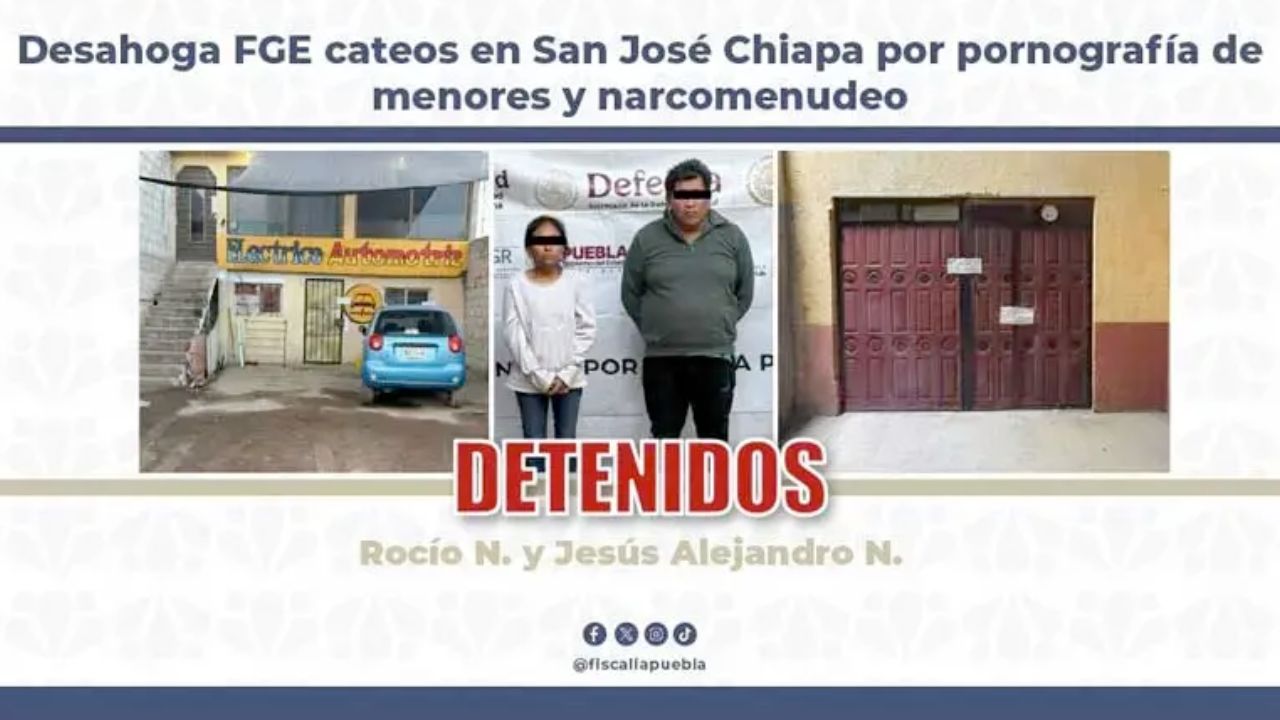 Rescatan a dos menores de presunta red de pornografía infantil en San José Chiapa