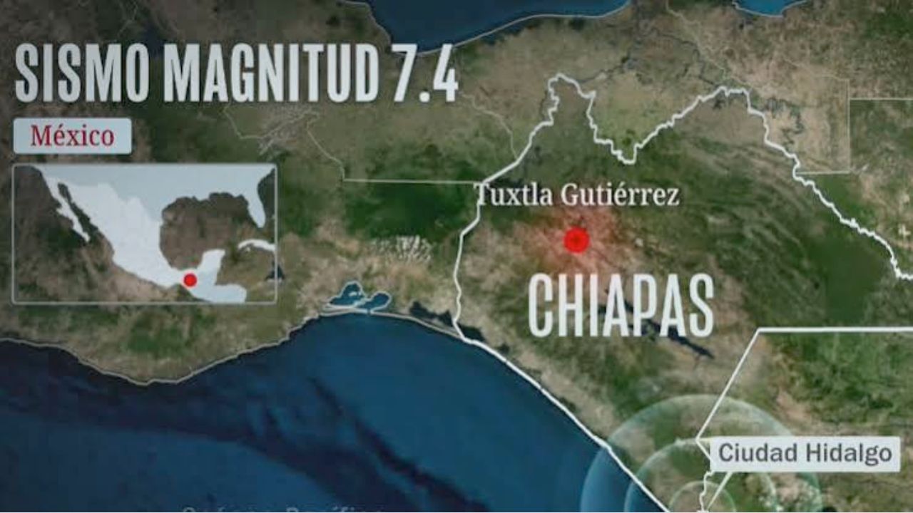 Sismo de magnitud 7.4 sacude la costa de Chiapas; emiten alerta de tsunami para México y Guatemala