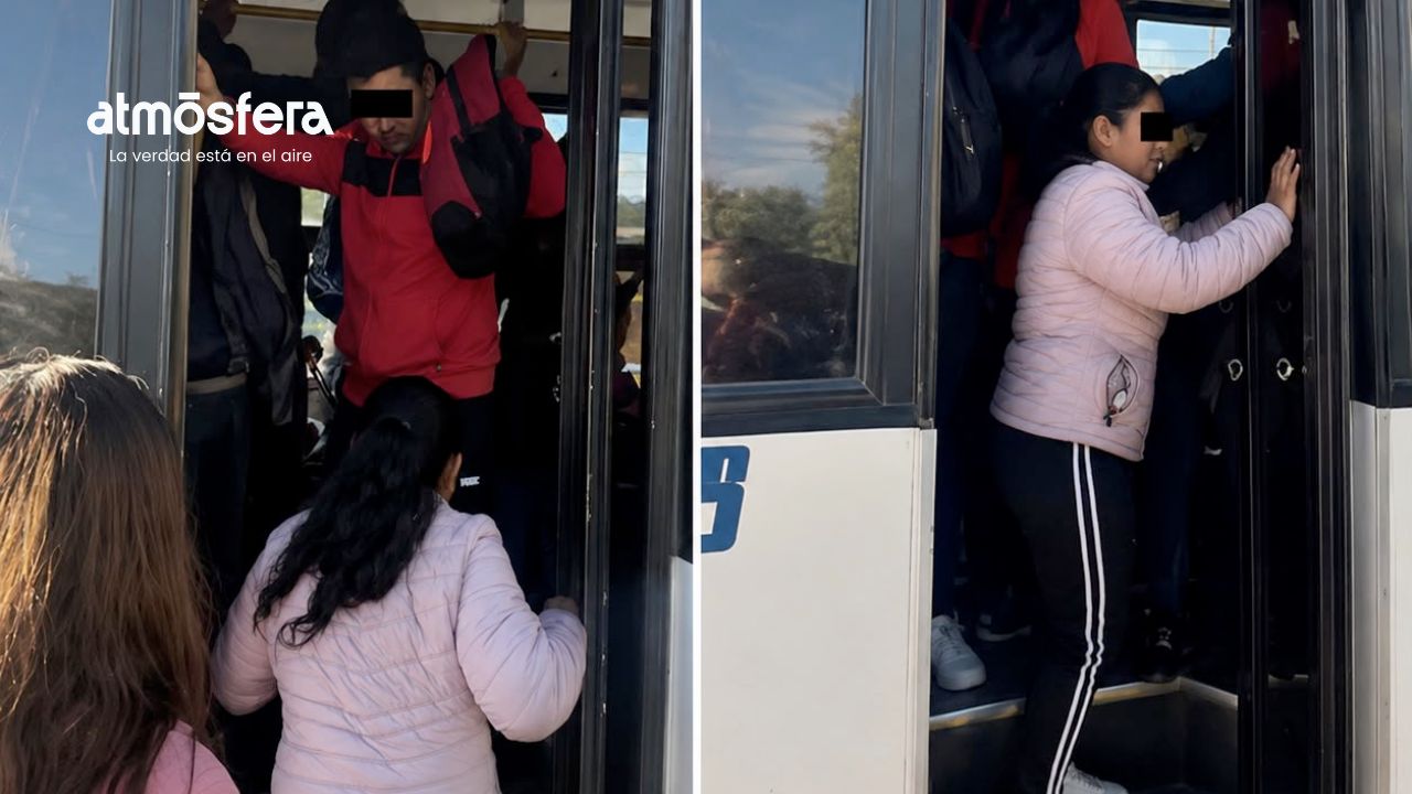 ¡Se armó la trifulca! Pasajeros de Ruta 14 enfrentan a carteristas en Vía Atlixcáyotl