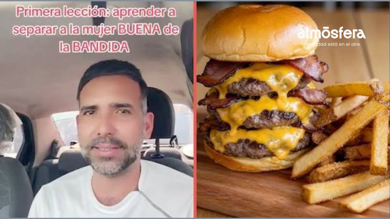 La «hamburguesa triple» desata debate en TikTok; una primera cita termina en polémica viral