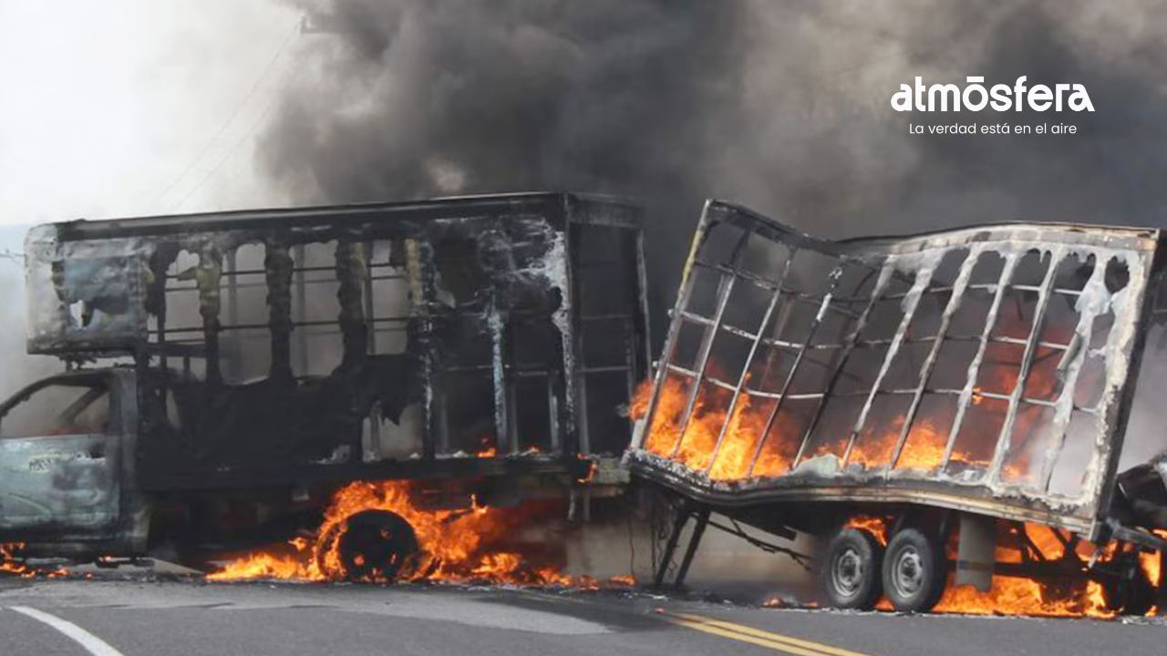 Michoacán amanece entre balaceras, bloqueos y vehículos incendiados