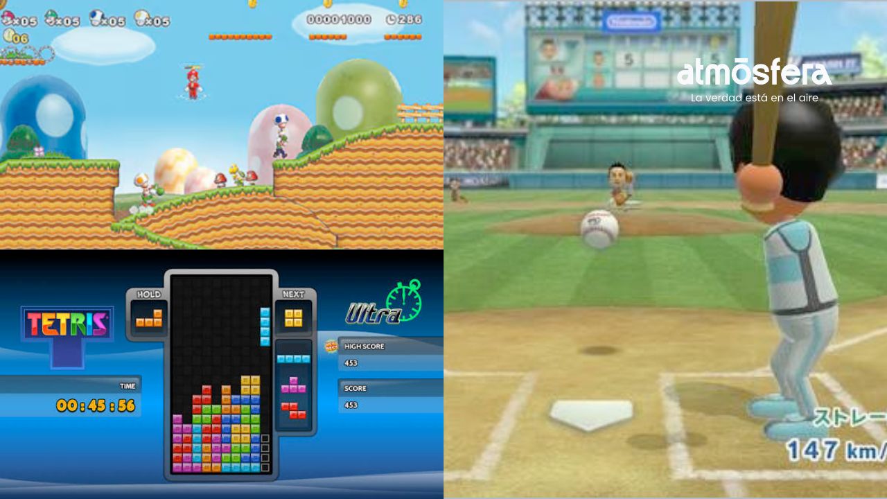 ¿Eres gamer de corazón? Super Mario Bros, Tetris y Wii Sports han marcado a diferentes generaciones