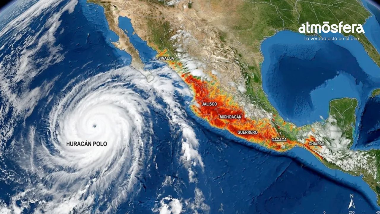 Huracán Polo se intensifica a categoría 5; activan alertas por lluvias en varios estados